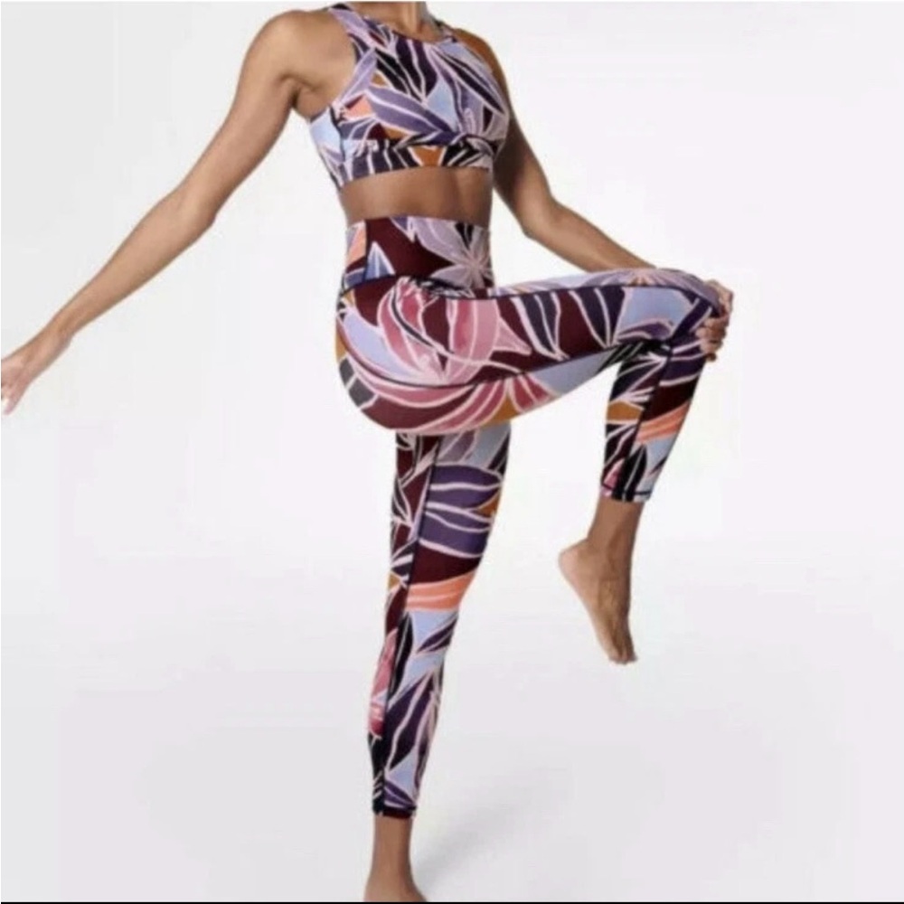 Sweaty Betty Super Sculpt Full Length Leggings in Pink Drift Size M/L